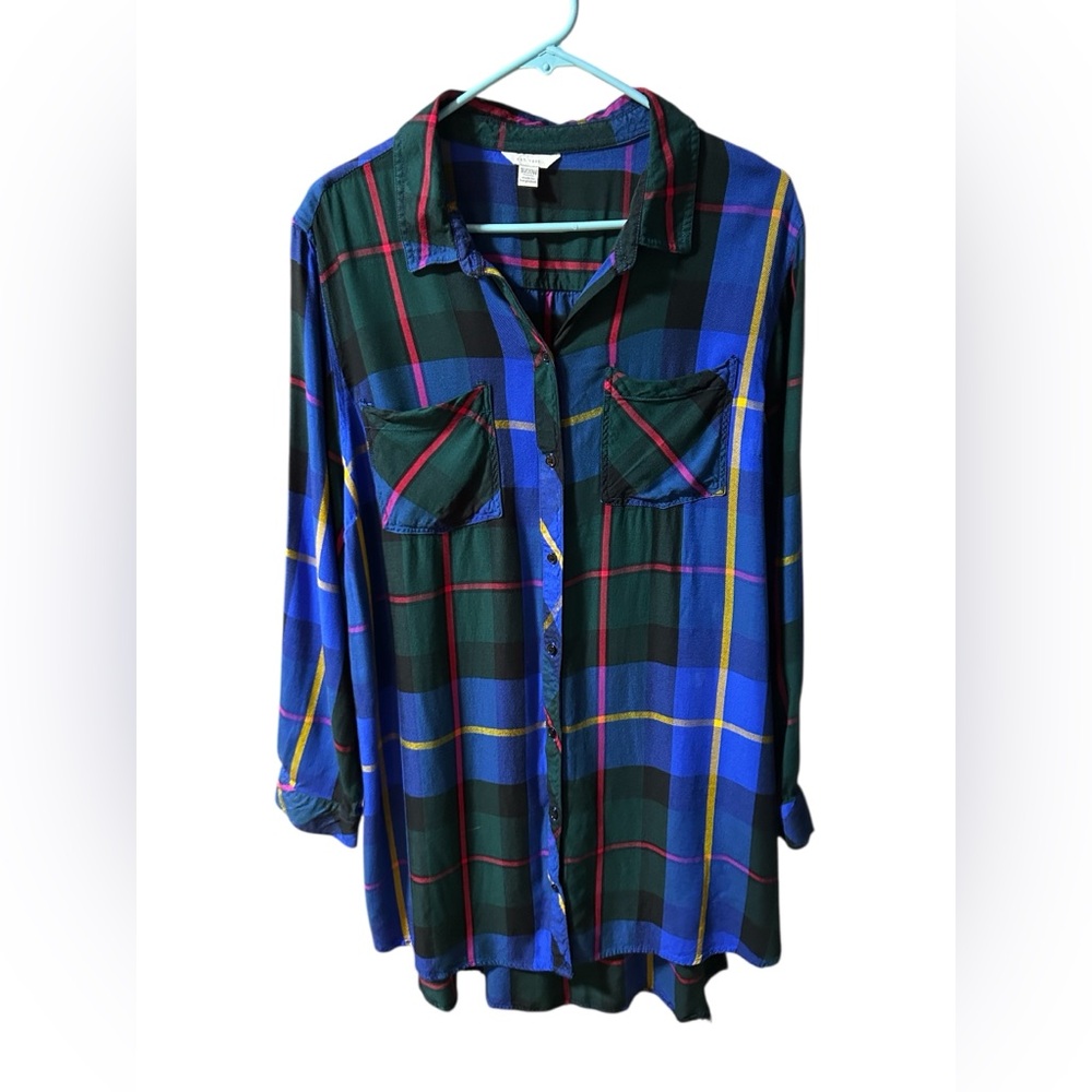 EST. 1946 Plaid Button Down Shirt - Blue and Green